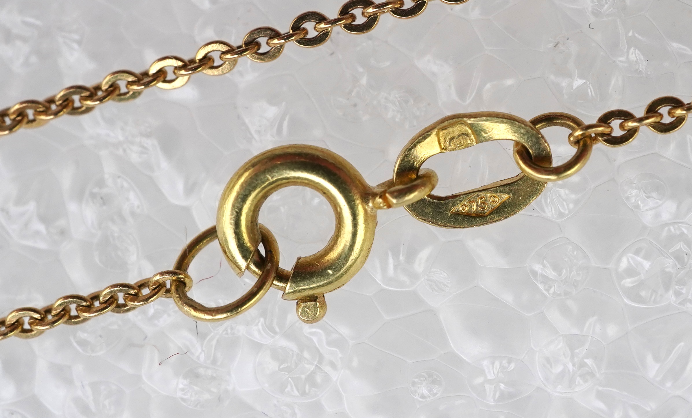 A sapphire and diamond pendant